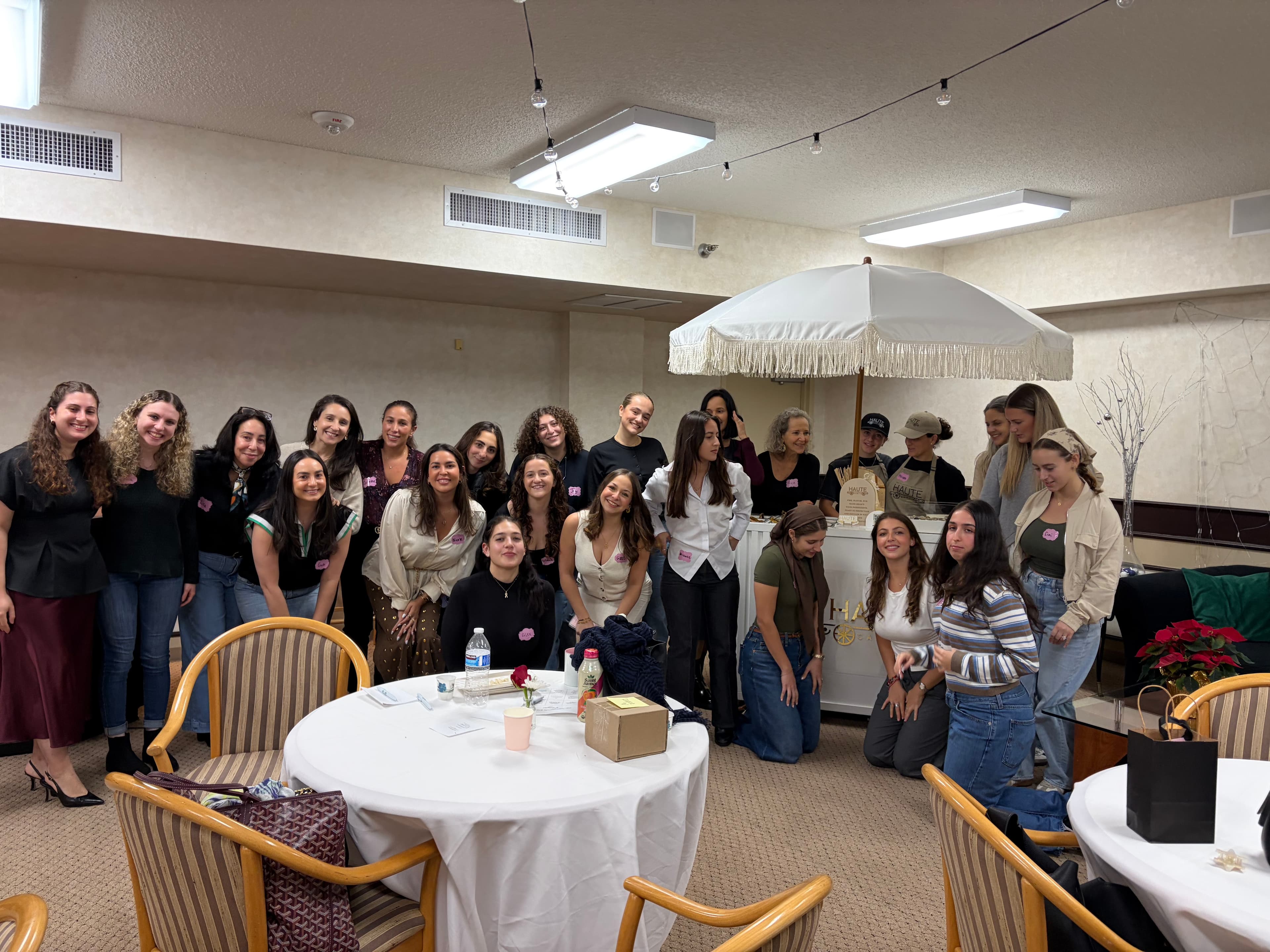 Women gathered at a recent Kesher event